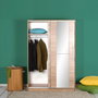 Hanah Home Armario Sonomo con Puerta Corredera de Espejo